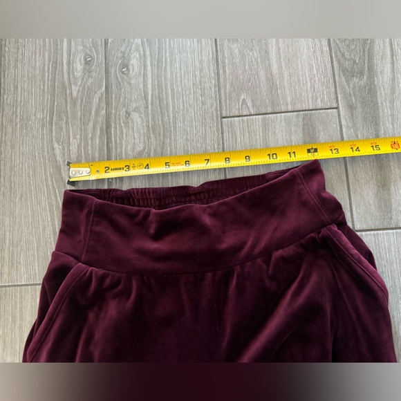 Anthropologie|Burgundy Velour Tracksuit,two piece matching set•••Small/Medium - Picture 12 of 16